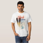 オーストリア レッヒ スキーポスター Tシャツ (正面フル)