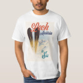 オーストリア レッヒ スキーポスター Tシャツ (正面)
