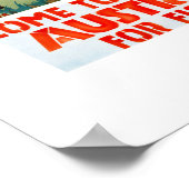 オーストリア・ヴィンテージ旅行ポスター復元 ポスター (角)