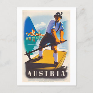 オーストリア・ヴィンテージ旅行ポスター1935 ポストカード