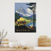 オーストリア・ヴィンテージ旅行ポスター ポスター (キッチン)