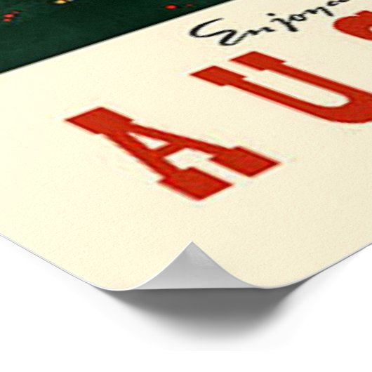 オーストリア・ヴィンテージ旅行ポスター ポスター (角)