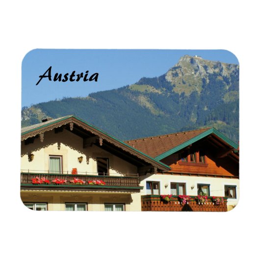 オーストリア – 土産マグネット マグネット (横)