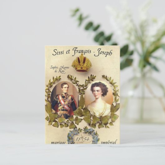 オーストリア・皇帝エリザベス皇后 ポストカード (スタンド正面)