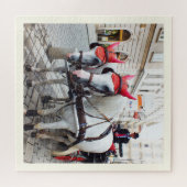 オーストリア,馬と馬車 ジグソーパズル (横)