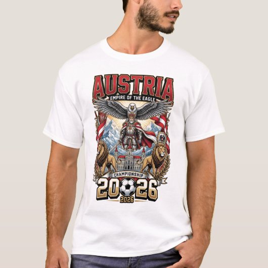 オーストリア 2026 ファンTシャツ Tシャツ (正面)