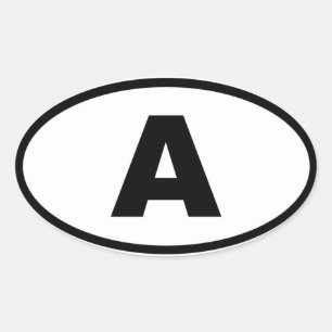 オーストリア – A – ヨーロッパ 楕円形シール