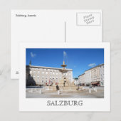 オーストリア、Salzburg ポストカード (正面/裏面)
