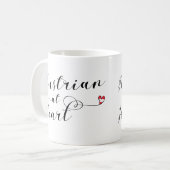 オーストリアAtハートマグ，オーストリア コーヒーマグカップ (正面左)