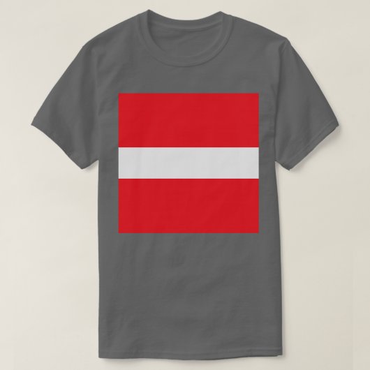 オーストリシンプルア国旗 Tシャツ (デザイン正面)