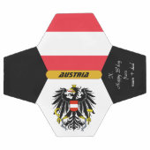 オーストリパーソナライズされたア国旗とフォトサッカーボール サッカーボール (フラット)