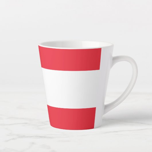 オーストリャの国旗 カフェラテマグ (右)