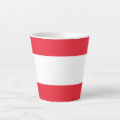 オーストリャの国旗 カフェラテマグ (正面)