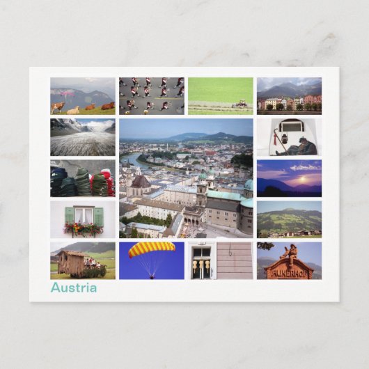 オーストリ数々のア画像 ポストカード (正面)