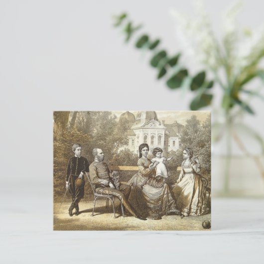 オーストリ王室のアの家族 – SISS - Habsburg #014H ポストカード (スタンド正面)