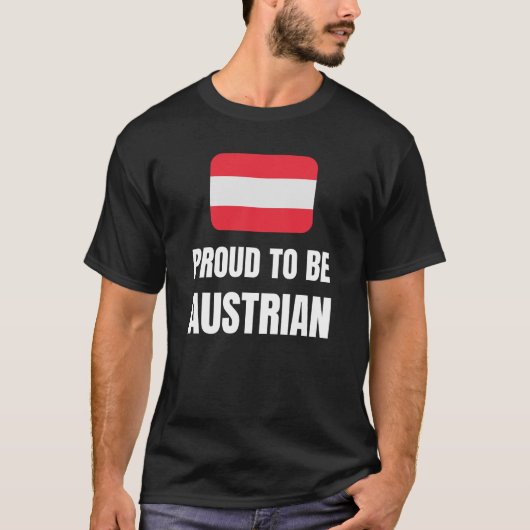 オーストリ誇りを持ったア人になる Tシャツ (正面)