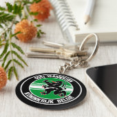 オースト・ウランデレン・ラウンド・エンブレム キーホルダー (側面)