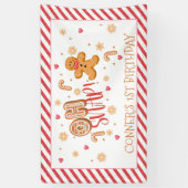 『オースナップオアーリトルクッキーバナー – ボーイ』 横断幕 (縦)