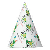 オースナップキュートアリゲーターインスワンプ子供の誕生日 パーティーハット (裏面)