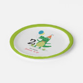 オースナップキュートアリゲーターインスワンプ子供の誕生日 ペーパープレート (アングル)