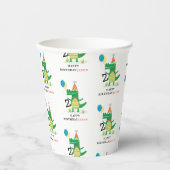 オースナップキュートアリゲーターインスワンプ子供の誕生日 紙コップ (正面)