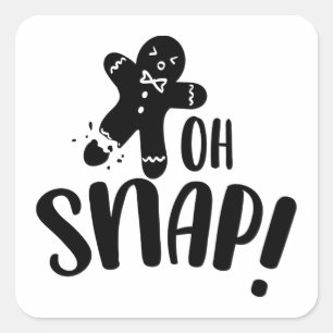 オースナップ クリスマス ホリデー シーズン ジンジャーブレッド スクエアシール