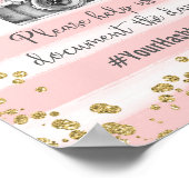 オースナップ ハッシュタグ ウェディング ポスター プリント (角)