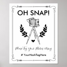 オースナップ ヴィンテージ ボタニカル ウェディング ハッシュタグ セルフィー