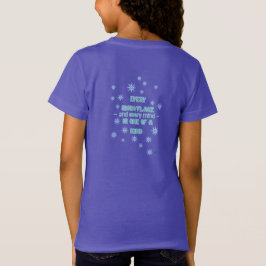 オースムな冬 - 唯一無二の雪の結晶のキリン Tシャツ