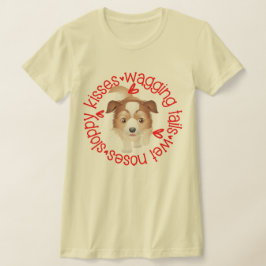 オースラリアンシェパード、スロッピーキスB&C Tシャツ