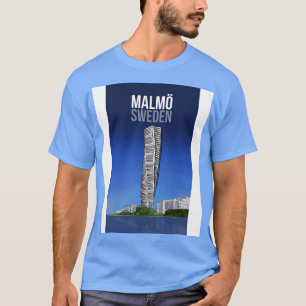 オースンド海峡マルモスウェーデンスカンジナビア Tシャツ