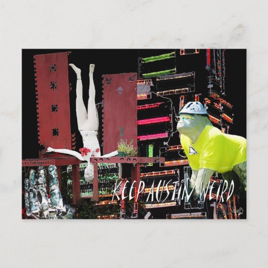 オース保ン風変わり、テキサス州オースティン ポストカード (正面)