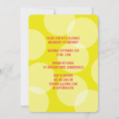 オーズおもしろい紙吹雪ファースト誕生日パーティー招待状 招待状 (裏面)