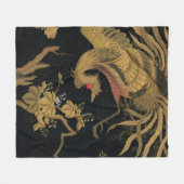 オーズリー神話のホウオウ:1884年日本鳳凰 フリースブランケット (正面(横))