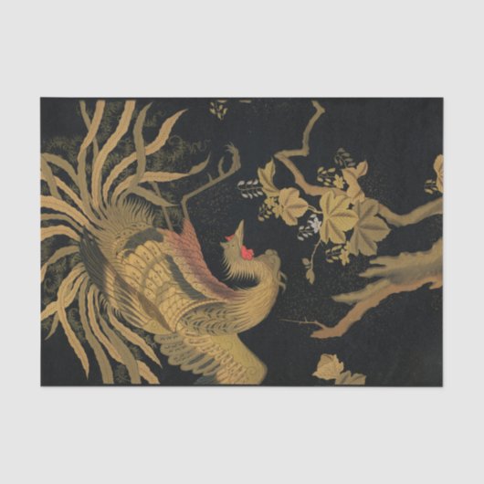オーズリー神話のホウオウ:1884年日本鳳凰 薄葉紙 (正面)