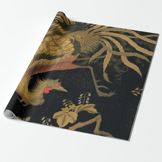 オーズリー 神話のホウオウ 鳥: 1884年 日本の鳳凰 ラッピングペーパー (アンロールド)