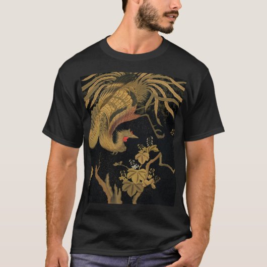 オーズリー 神話のホウオウ 鳥: 1884年 日本の鳳凰 Tシャツ (正面)