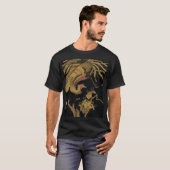 オーズリー 神話のホウオウ 鳥: 1884年 日本の鳳凰 Tシャツ (正面フル)