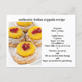 オーセンシッイタリアンクツェポラレシピ ポストカード