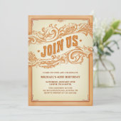 オーセンティックオールドウェスタンパーティの招待状 招待状 (スタンド正面)