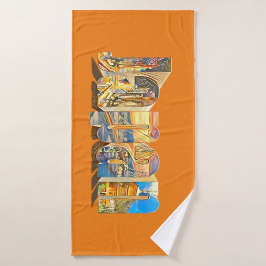 オーセンティックジャパンレトロヴィンテージスタイル バスタオル (バスタオル)