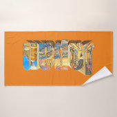 オーセンティックジャパンレトロヴィンテージスタイル バスタオル (バスタオル)