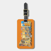 オーセンティックジャパンレトロヴィンテージスタイル ラゲッジタグ (正面縦)