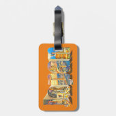 オーセンティックジャパンレトロヴィンテージスタイル ラゲッジタグ (裏面縦)