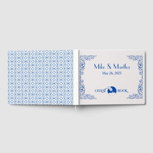 オーセンティックヴィンテージ結婚アールデコズゲストブック ゲストブック (全面)