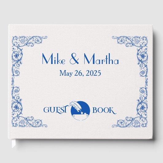 オーセンティックヴィンテージ結婚アールデコズゲストブック ゲストブック (正面)