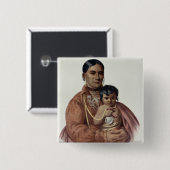 、オーセージの女性はHon行きます 缶バッジ (正面&裏面)