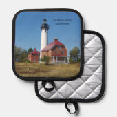 オーセーブルポイントライトハウスポットホルダー 鍋敷き (正面/裏面)