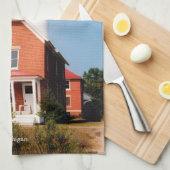 オーセーブルポイントライトハウス キッチンタオル (四つ折り)