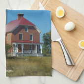 オーセーブルポイントライトハウス キッチンタオル (四つ折り)